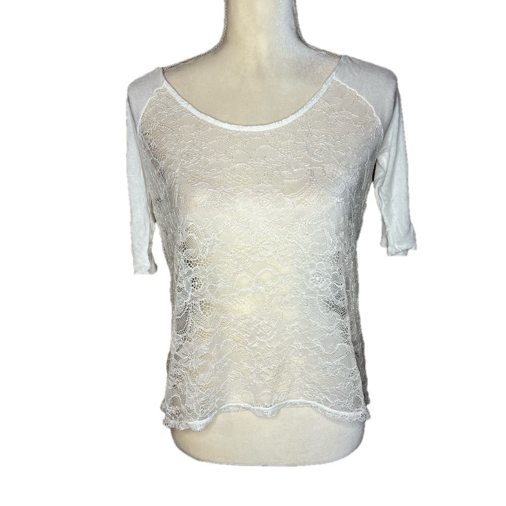 ⭐️ 3 For $15 Victoria’s Secret Lace Sheer Top